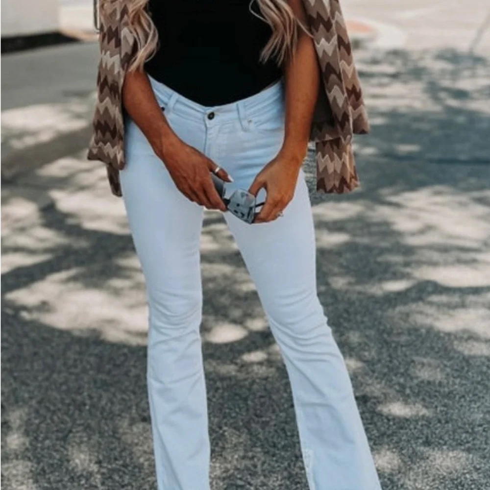 🔥💥Kancan’s WHITE FLARES are it!💥🔥 - Picture 2 of 9